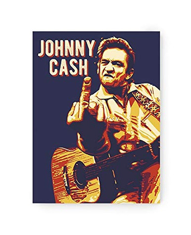 Cash Giving The Finger Sticker (3 diff-Sizes) Johnny Decal Vinyl ...