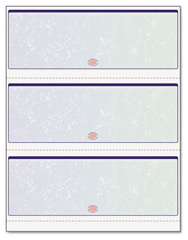 3 Blank Checks Per Page, Laser 8-1/2