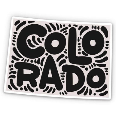 GT Graphics Colorado State Shape Cute Letters Native Local - 3