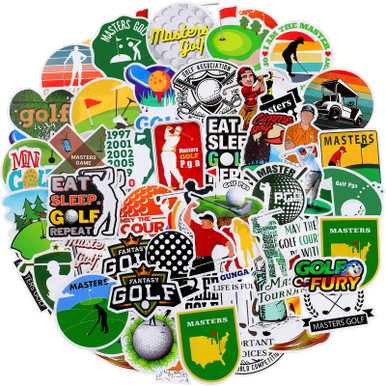 Golf Boot Sticker 100 Pieces Vinyl Golf Stickers Sports Waterproof Golf Stickers for ...