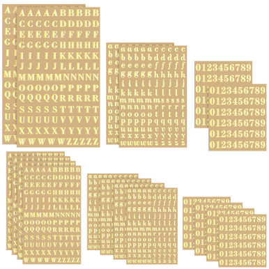 18 Sheets Small Letter Stickers Mini Numbers Stickers Letter Stickers ...