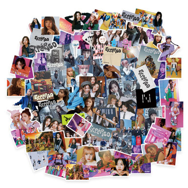 Kpop 100Pcs NMIXX EXPERGO Sticker Pack Vinyl Waterproof Sticker for ...