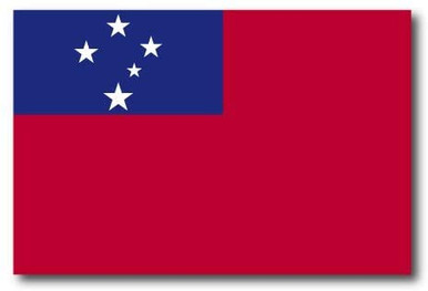 STICKER FRENZY Samoa Samoan Flag Car Decal - 3