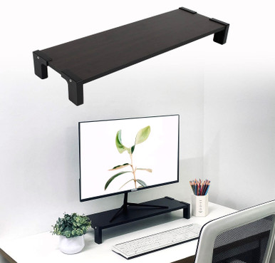 LITAITAI Monitor Stand Lifter, Sturdy Computer Stand Can Raise, Wooden ...