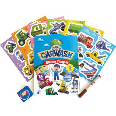 Super Simple Songs Carl's Carwash Sticker Playset - Warehousesoverstock