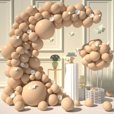 CUTEUP Nude Balloons Garland Kit-120 Pcs 18/10/12/5 Inch Nude Balloon