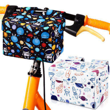LOCAL LION Kids Bike Basket - Waterproof Handlebar Bag For Boys & Girls, Fits Most Children's Bikes, Tricycles, And Scooters
