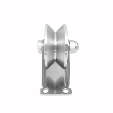 2in Stainless Steel Sliding Gate Wheels V Groove Track Roller Heavy ...