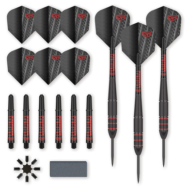 DW Phoenix 90% Tungsten Steel Tip Darts Set - Includes Extra Flights & Shafts, Great For Intermediate Players