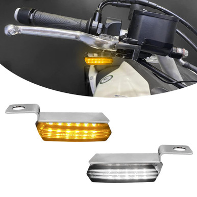 Mini LED Turn Signals Motorcycle Front Sequential Indicators 3 Wire ...