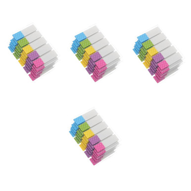 Bright File Divider Labels MAGICLULU 24 Packs Fluorescent Transparent Label Writable Labels Self ...
