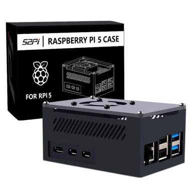 GeeekPi Aluminum Case for Raspberry Pi 5, Pi 5 Case with 4010 PWM Large ...