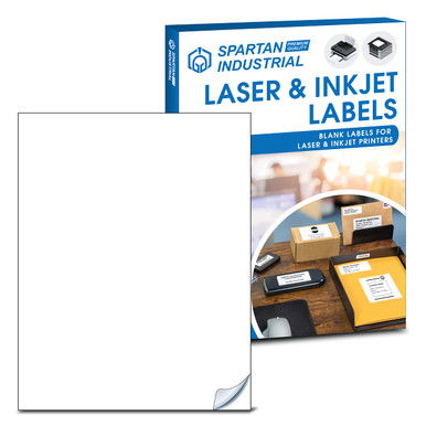 Spartan Industrial Printable Laser Inkjet Labels - 8.5