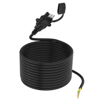 16AWG 4 Pin Trailer Connector 20 Feet with Jacketed Cable Trailer