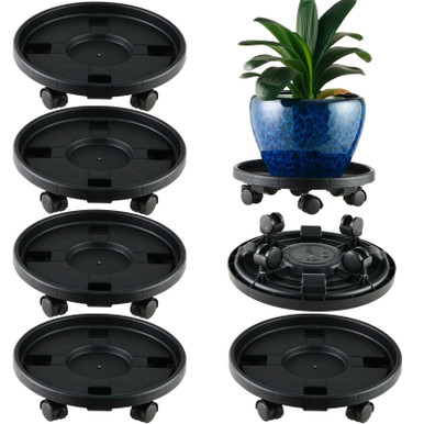 Plant Base Roulade 5 Packs Large Plant Caddy with Wheels 13