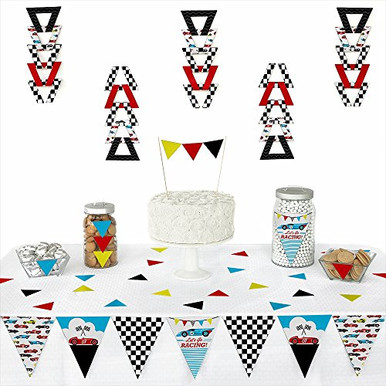 Big Dot of Happiness Let s Go Racing - Racecar - Triangle Race Car ...