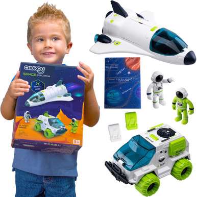CHUKOO Space Toys for Kids 3 4 5 6 7 8, Rocket Ship Toys for Kids with ...