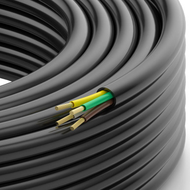 DOAUTO 50 Foot Heavy Duty 14AWG 4 Way Round Conductor Wiring RV Trailer ...