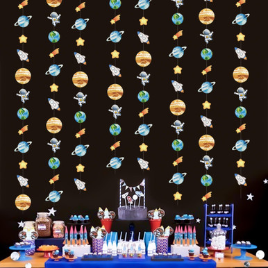 Space Banner Solar System Planet Banner Space Party Decorations Hanging ...