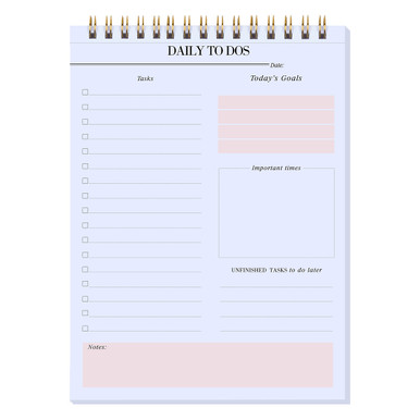 Daily to Do Notepads - Task Checklist planner, Time Management planner ...