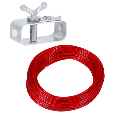 Sozize Swimming Pool Cover Cable Winch 62.3ft Plastic-Coated Steel Pool ...