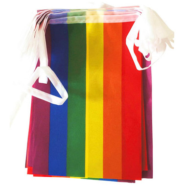 EXCEART 1 String rainbow flag banner rainbow flag garland cloth lgbt ...
