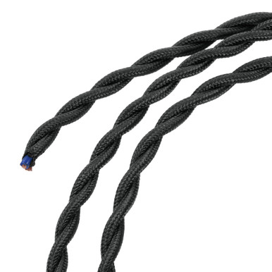 MECCANIXITY Twisted Cloth Covered Wire 2 Core 18AWG 3 Meter/9.8 Feet ...