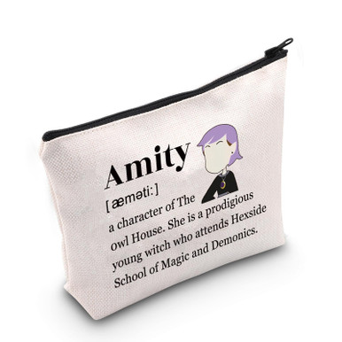 Makeup Bags MEIKIUP The Owl House Tote Bag - Hexside School Of Magic Inspired Fan Gift Bag