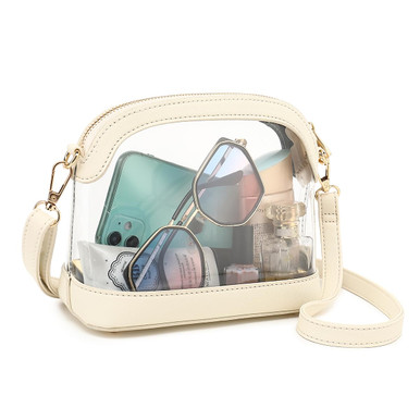 LOXOMU Clear Purses for Women Stadium, Chic Small Clear Crossbody Bag ...