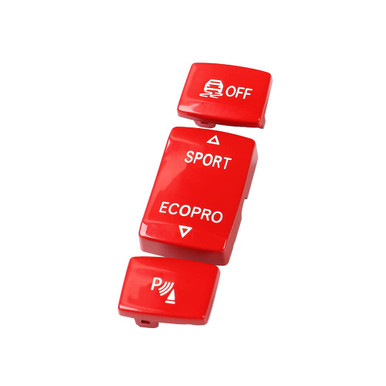 Zcargel Abs Car Center Console Buttons, 3 Pieces Center Console Buttons ...