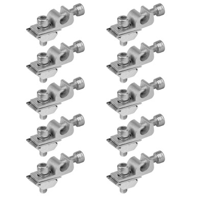 10 Pcs Solar Panel Grounding Lugs with Nuts and Bolts Earthing Ground ...