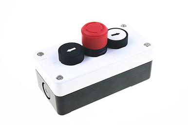 NYCR Emergency Stop Button,Arrow Button,3 Hole Waterproof Button Box ...