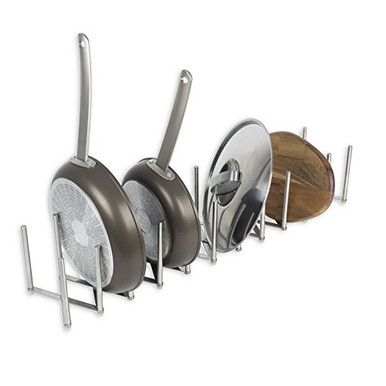 Kitchen Pot Lid Plate Holder Rack Stainless Steel 11 Sectional ...