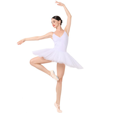 IBAKOM Ballet Leotard for Women Platter Tutu Swan Lake Ballerina ...