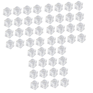 IMIKEYA 150 Pcs Simulated Ice Large Reusable Ice Cubes Imitation Ice ...