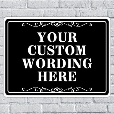 Personalized Aluminum Sign Custom Your Own Text Here Retro Metal Signs ...