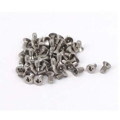 Uxcell M5x12mm Countersunk Flat Head Phillips Machine Screws – Stainless Steel, 50-Pack (Silver Tone)