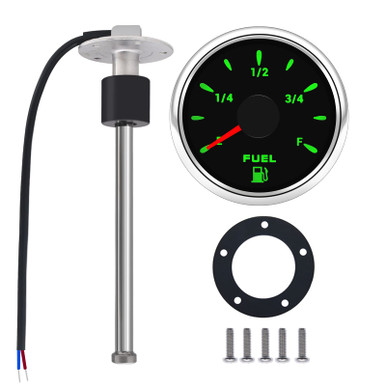 BLLYOGU 2" (52mm) Fuel Level Gauge - Fuel Tank Sending Unit For Boats, Cars, Trucks, RVs, And Motorcycles