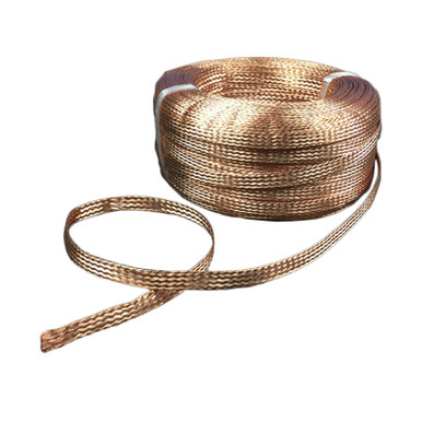 Mssoomm Flat Bare Copper Braid Sleeving Flexible EMI RFI Shielding Wire ...