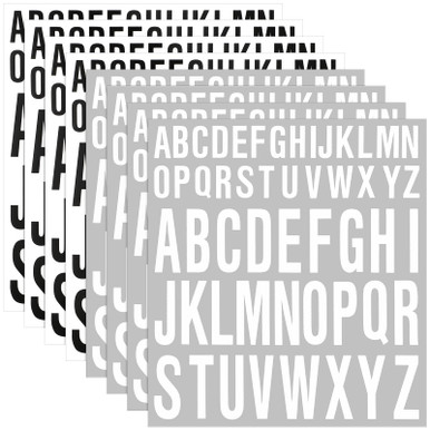 8 Sheet Self Adhesive Letters Stick on Vinyl Letters Capital Letter ...