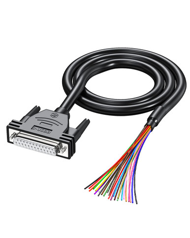 DB25 Cabel RS232 Serial Solderless Breakout Connector D-SUB 25 PIN 3FT