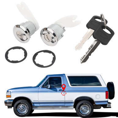 Aazon.co: Unifizz Car Door Lock Cylinder with Key Set fit for F-or-d
