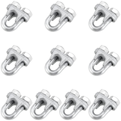 KOHAND 10 Pack 1/2 Inch Wire Rope Clamp, Stainless Steel Wire Rope Clip ...