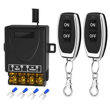 RVBOATPAT Wireless Remote Switch DC 8V/12V/24V/48V/72V/86V 30A Relay RF ...