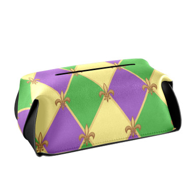 mardi gras tissue box cover