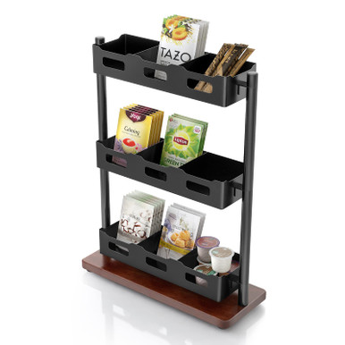Vertical Rack Tea Tea Organizer for Tea Bags, 3 Tier Tea Organizer for Countertop can ...