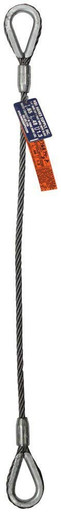 Single Leg Wire Rope Sling | 1.4 Ton Vertical Rated Capacity | Heavy ...