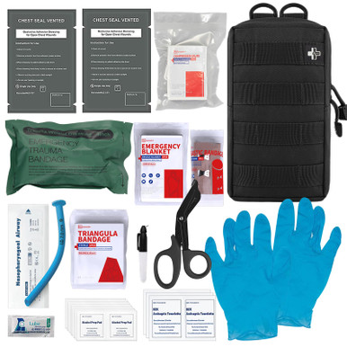 [ Upgrade] IFAK Trauma Kit,Emergency IFAK First aid Kit,Chest Seals ...