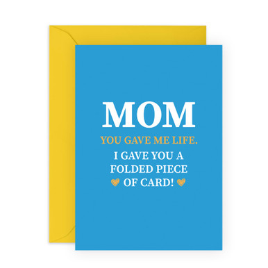 CENTRAL 23 Mothers Day Greeting Cards For Wife - Mom You Gave Me Life ...