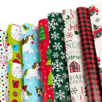 Flat Christmas Wrapping Paper